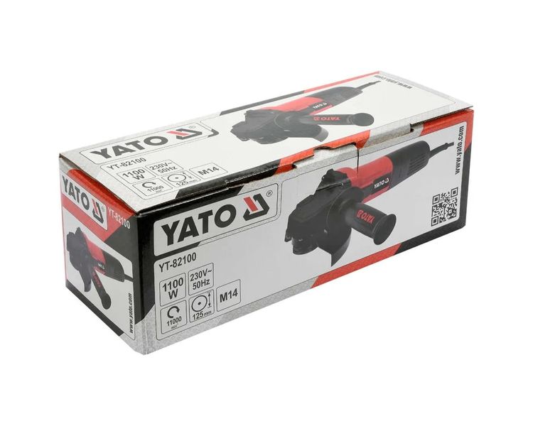 КШМ 125 мм з плавним пуском YATO YT-82100, 1100 Вт, 11000 об/хв фото