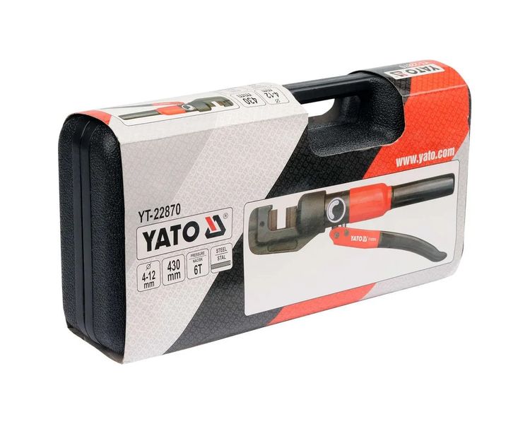 Гідравлічні арматурні ножиці до 12 мм YATO YT-22870, 430 мм фото
