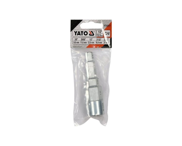 Ключ для американок ступінчастий YATO YT-03317, квадрат 1/2", CrV фото