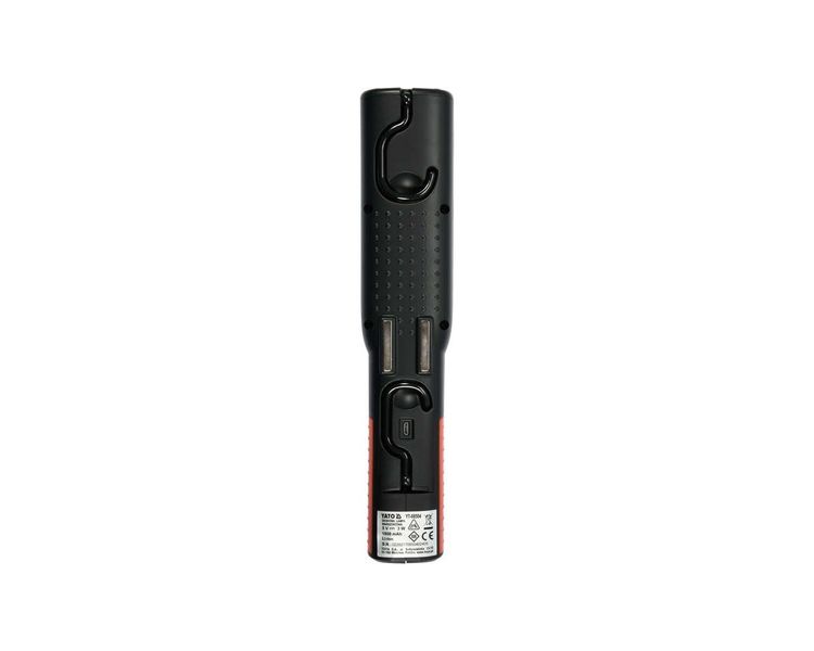 LED світильник акумуляторний з ліхтариком YATO YT-08504, 250 Лм, режими 1+7 фото