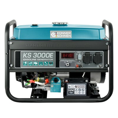Könner & Söhnen KS 3000E бензиновий генератор 3 кВт, 208 см3, AVR, електростартер фото