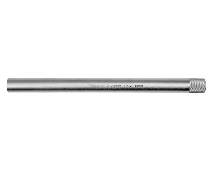 Головка свічкова довга М14 мм YATO YT-38521, 3/8", 250 мм, магнітна фото