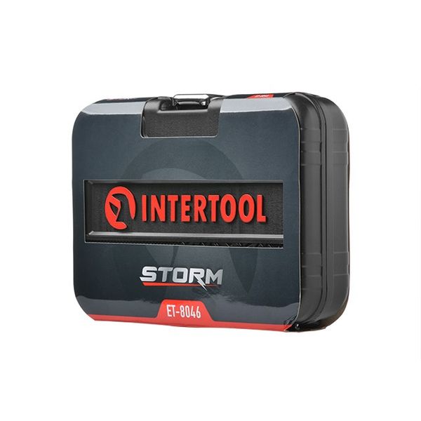 Набір інструментів INTERTOOL ET-8046, 1/4", М4-14 мм, 46 од, Cr-V фото
