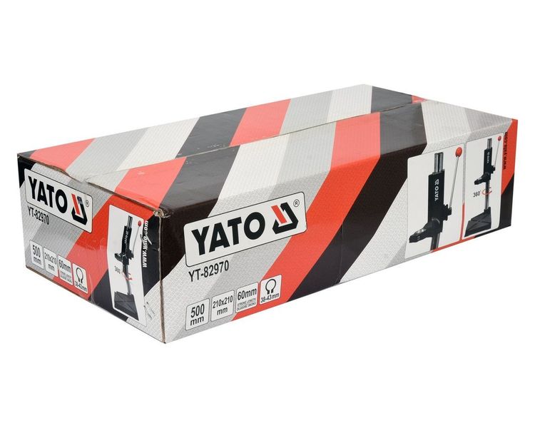 Штатив для дрилі поворотний YATO YT-82970, хід 60 мм фото