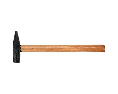 Молоток слюсарний 100 г з дерев'яною ручкою VOREL 30010 фото