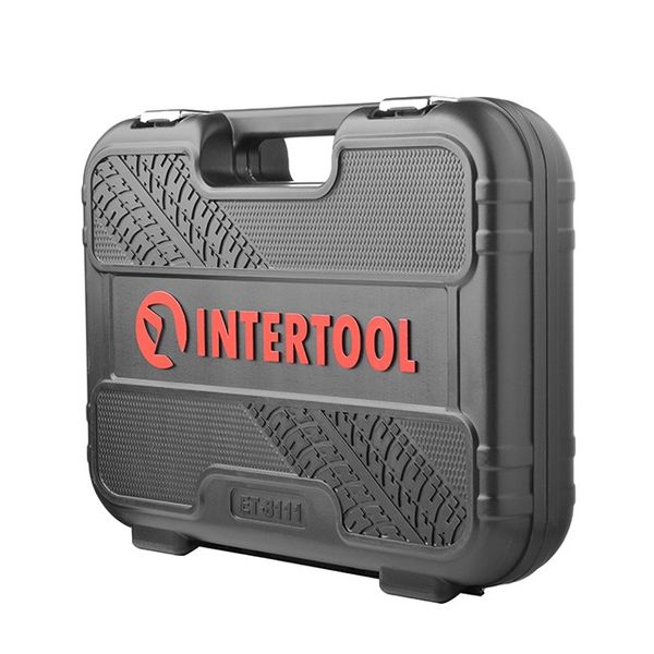 Набір інструментів INTERTOOL ET-8111, 1/2"-1/4", М4-32 мм, 111 од фото