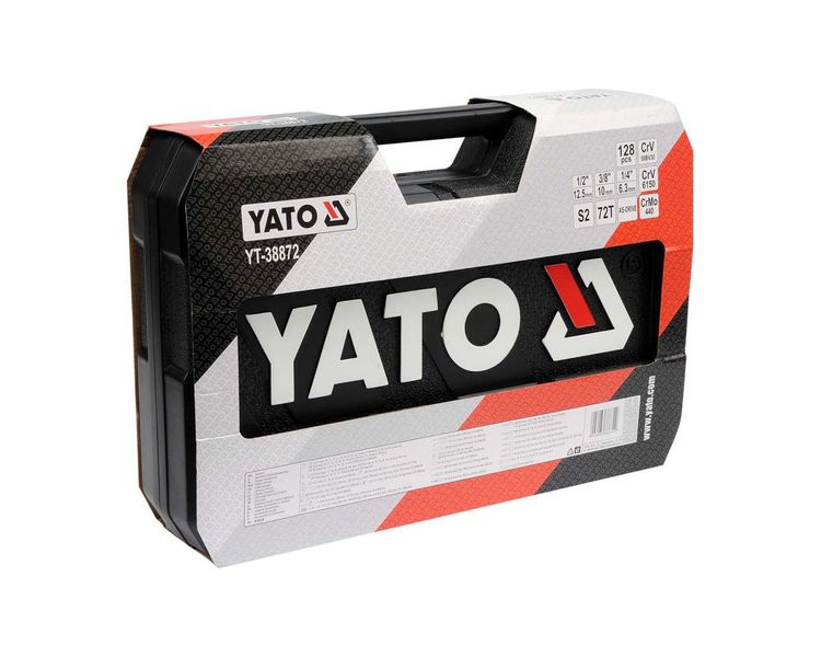 Набір інструментів YATO YT-38872, 1/2"-1/4"-3/8", М6-32 мм, 128 од фото