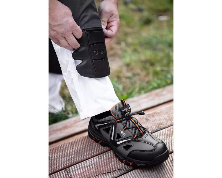 Кросівки робочі захищені дихаючі антиковзкі NEO TOOLS 82-726, розмір 45, клас захисту OB SRA фото