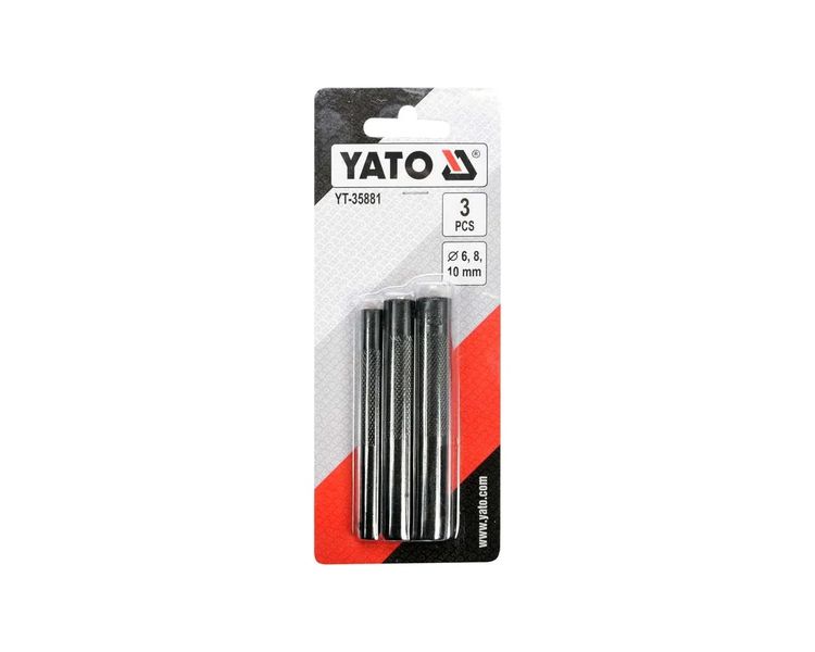 Набір пробійників для шкіри YATO YT-35881, 6-8-10 х 90 мм, 3 шт фото