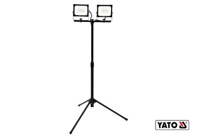 Прожекторы светодиодные на стойке YATO 2х30Вт, 2х2700лм, 6500К, 2х42 шт фото