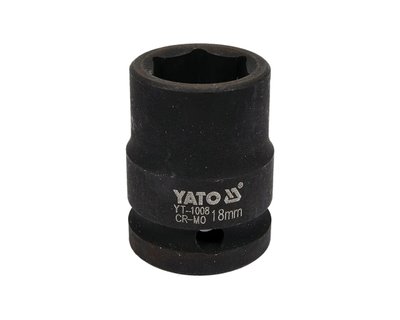 Головка ударна М18 шестигранна YATO YT-1008, 1/2", 39 мм фото