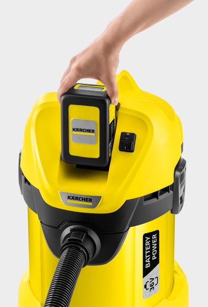 Karcher WD 3 Battery Power 36В (1.629-910.0), 17 л, сухая/влажная (корпус) фото