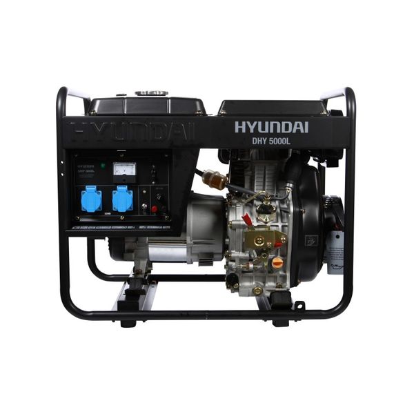 Генератор дизельный HYUNDAI DHY 5000L, 4.6 кВт, 230 В, бак 12.5 л фото