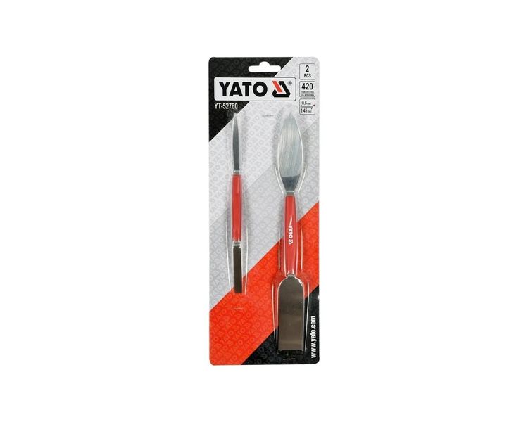 Шпателі штукатурні двосторонні YATO YT-52780, 8х192 і 26х254 мм, 2 шт фото