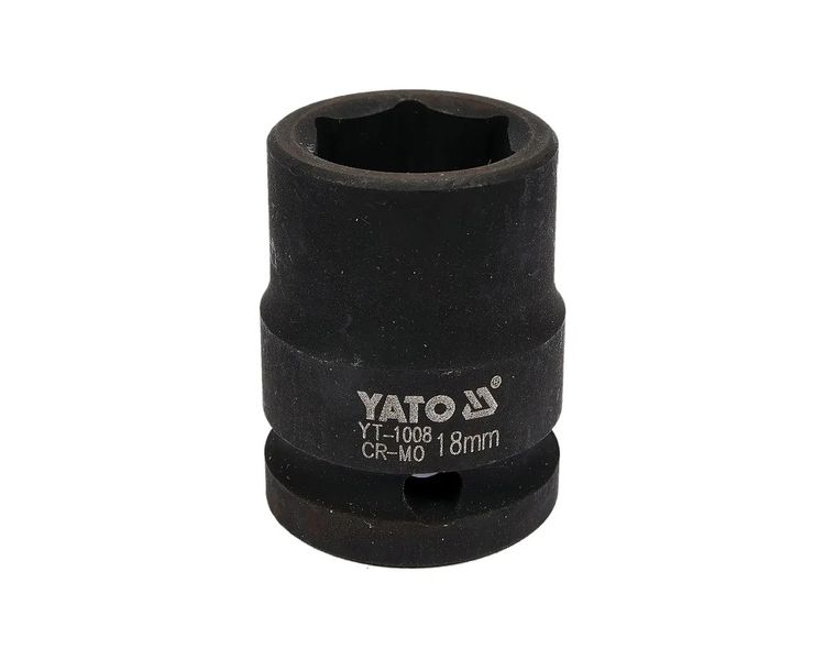 Головка ударна М18 шестигранна YATO YT-1008, 1/2", 39 мм фото