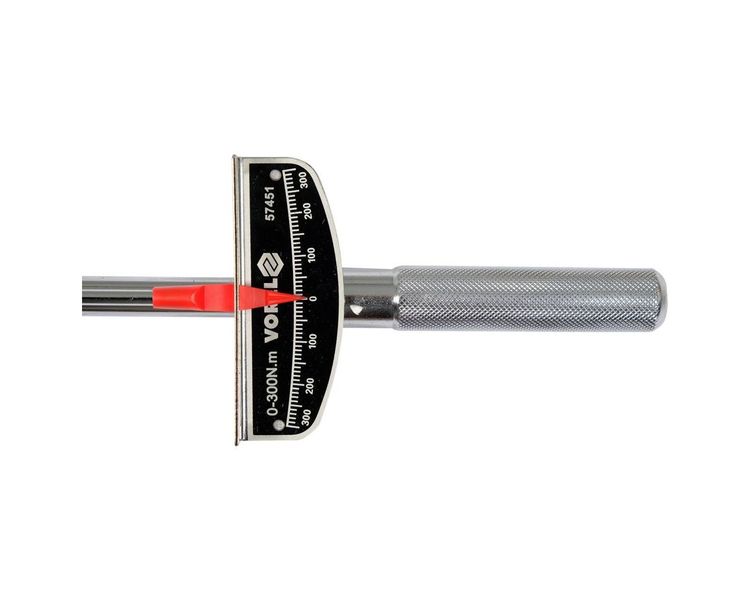 Ключ динамометричний стрілочний VOREL 57451, 1/2", 0-300 Нм фото