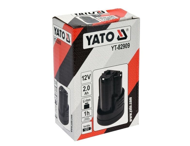 Аккумулятор YATO YT-82909 Li-ion 12 В, 2 Ач фото