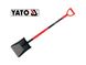Лопата совковая с повышенными бортами и металлической ручкой YATO YT-86801, совок 23.5х32 см, общ. длина. 120 см, 2.4 кг фото 1