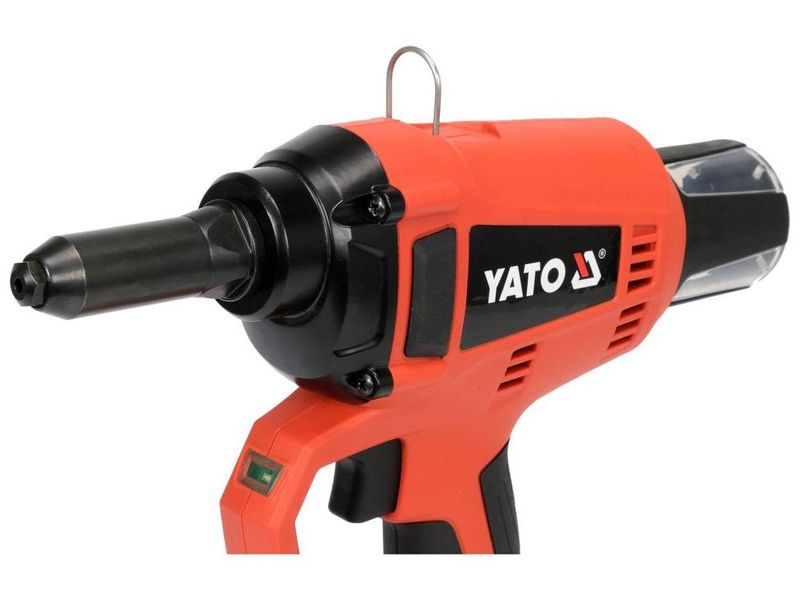 Заклепочник аккумуляторный бесщеточный YATO YT-82956, 3 Аг, 2.4-5.0 мм, усилие 20000 N фото