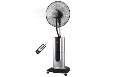 Вентилятор зі зволожувачем повітря сріблястий Ardesto FNM-X2S, 100 Вт, Ø 47 см, іонізація, пульт фото