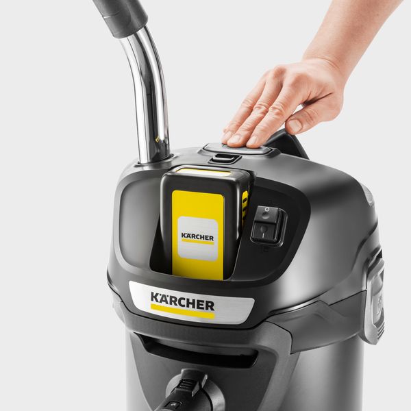 Пилосос для попелу акумуляторний Karcher AD 2 Battery (1.348-300.0), 18 В, 14 л (корпус) фото