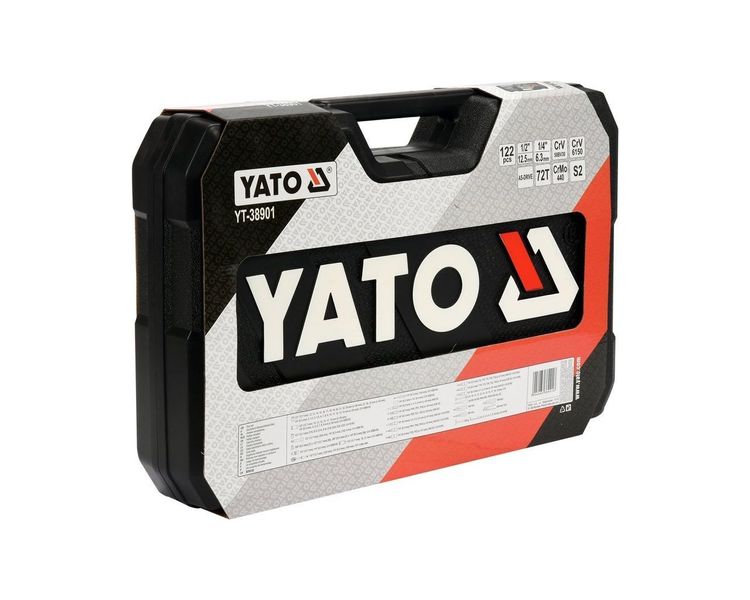 Набір інструментів YATO YT-38901, 1/4"-1/2", М4-32 мм, 122 од фото