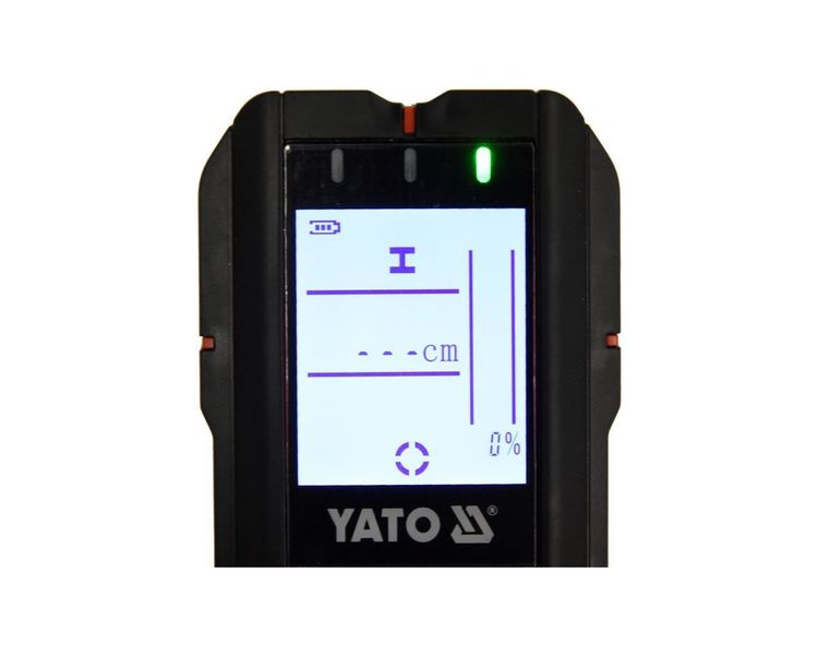 Детектор металла и проводки + влагомер YATO YT-73138, до 120 мм фото