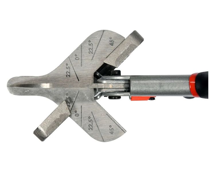 Ножницы с угловой розметкой YATO YT-18960, 0°-22.5°-45° фото