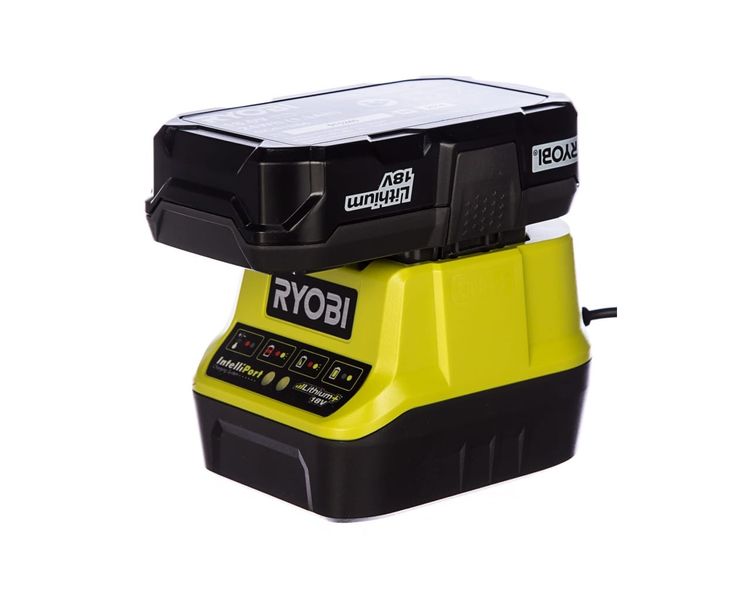 Комплект акумулятор 1.3 Аг + зарядний пристрій Ryobi One+ 18В фото