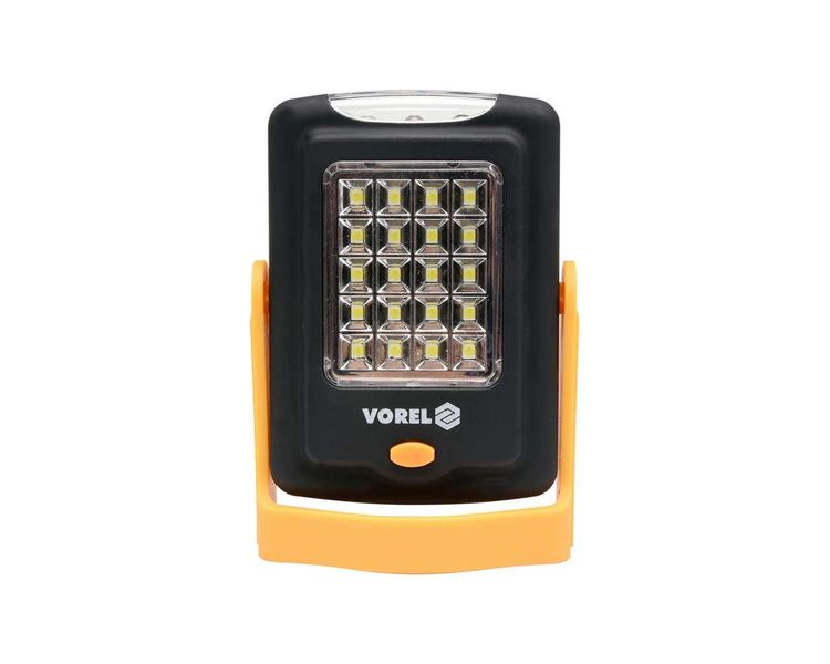 LED лампа на обертовій підставці VOREL 82730 на батарейках, режим 20+3 фото