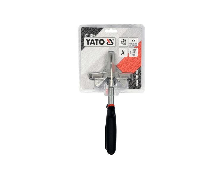 Ножиці з кутовою розміткою YATO YT-18960, 0°-22.5°-45° фото