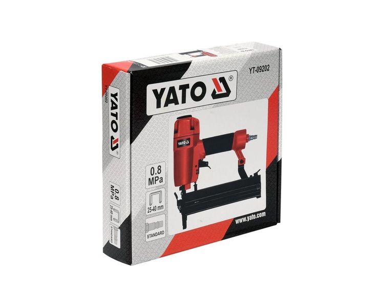 Степлер пневматический YATO YT-09202 для скоб 25-40 х 5.7 мм фото