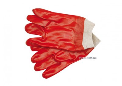 Перчатки VOREL масло-бензостойкие красные 10.5" фото