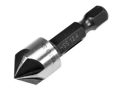 Зенківка конічна по металу YATO 12.4х40 мм, HEX 1/4" фото