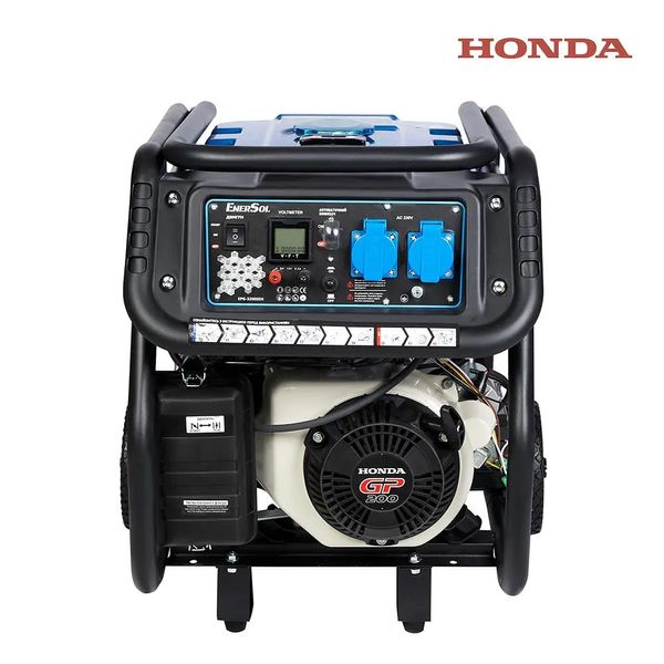 EnerSol EPG-3200SEH генератор бензиновий 3.2 кВт з двигуном Honda, на колесах фото