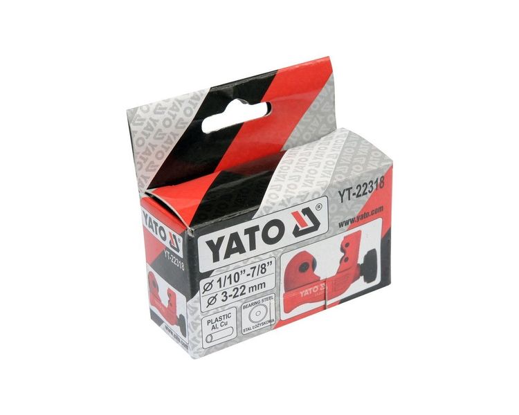 Труборез роликовый "мини" YATO для труб 3-22 мм фото