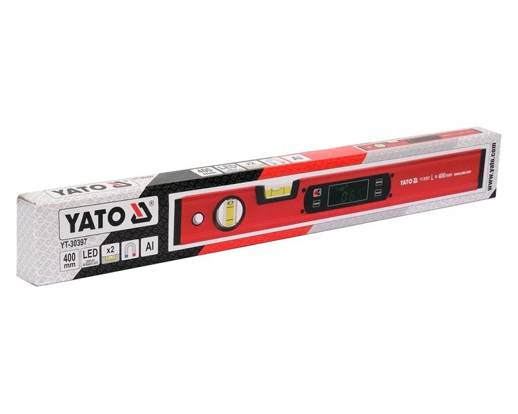 Уровень электронный магнитный 40 см YATO YT-30397, 2 капсулы фото