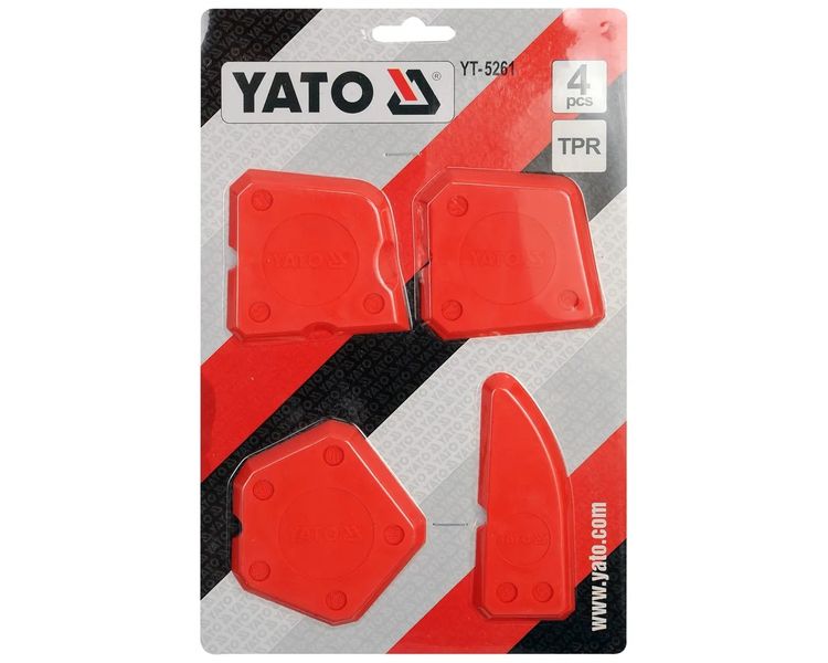 Набір еластичних шпателів для силікону YATO YT-5261, 4 шт фото