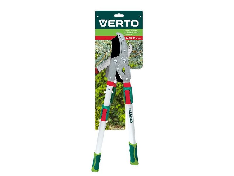 Веткорез с телескопическими ручками Verto 15G259, до 45 мм, 670-970 мм фото