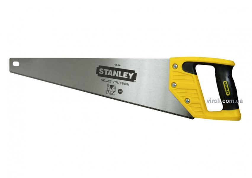 Ножовка по дереву STANLEY "OPP", 500 мм, закаленный зуб 7 TPI фото