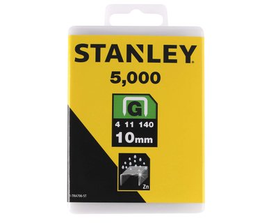 Скоби для степлера тип "G" STANLEY "Heavy Duty", висота 10 мм, 10.6х1.2 мм, 5000 шт фото