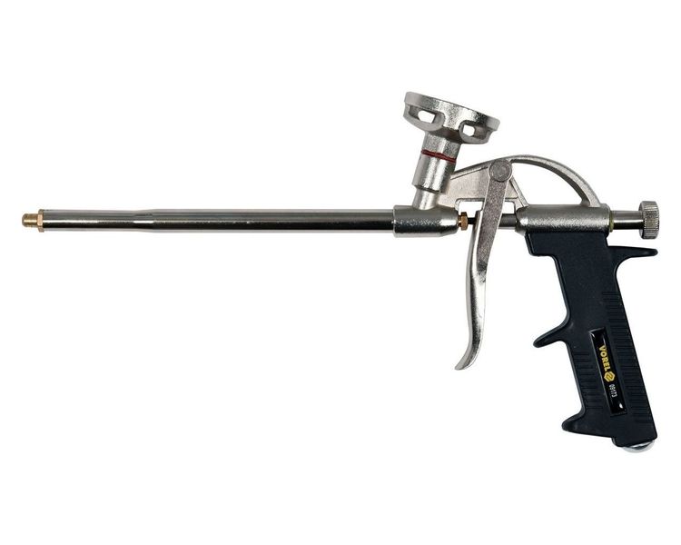 Пістолет для монтажної піни VOREL 09173 з нержавіючої сталі фото