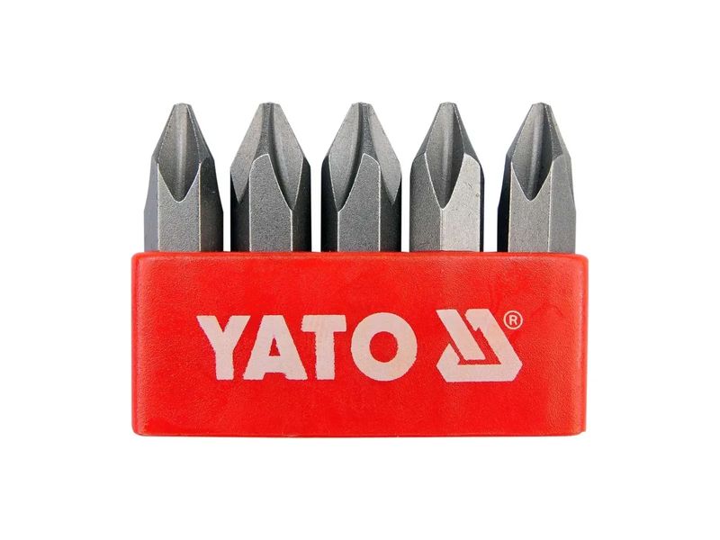 Набір насадок 5/16" для ударної викрутки YATO YT-2810, PH2, 8х36 мм, 5 шт фото