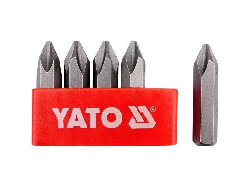 Набор бит 5/16" для ударной отвертки YATO YT-2810, PH2, 8х36 мм, 5 шт фото