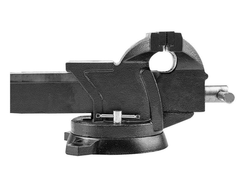 Тиски 150 мм чугунные поворотные TOPEX 07A215, раскрытие 125 мм, 11 кг фото