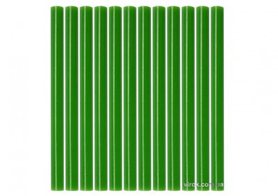 Стрижні клейові зелені YATO, 7.2х100 мм, 12 шт. фото