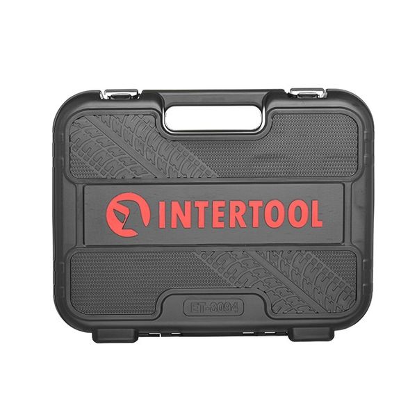 Набор инструментов INTERTOOL ET-8094, 1/2"-1/4", М4-32 мм, 94ед фото