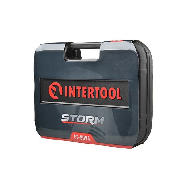 Набор инструментов INTERTOOL ET-8094, 1/2"-1/4", М4-32 мм, 94ед фото