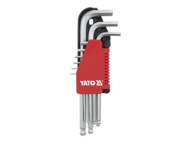 Набір шестигранних ключів з кулею YATO YT-0507, HEX 2.0-10 мм, 9 шт фото