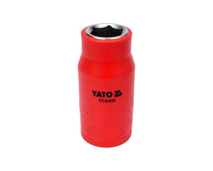 Головка торцева діелектрична YATO М13, 1/2", 55/38 мм, VDE до 1000 В фото